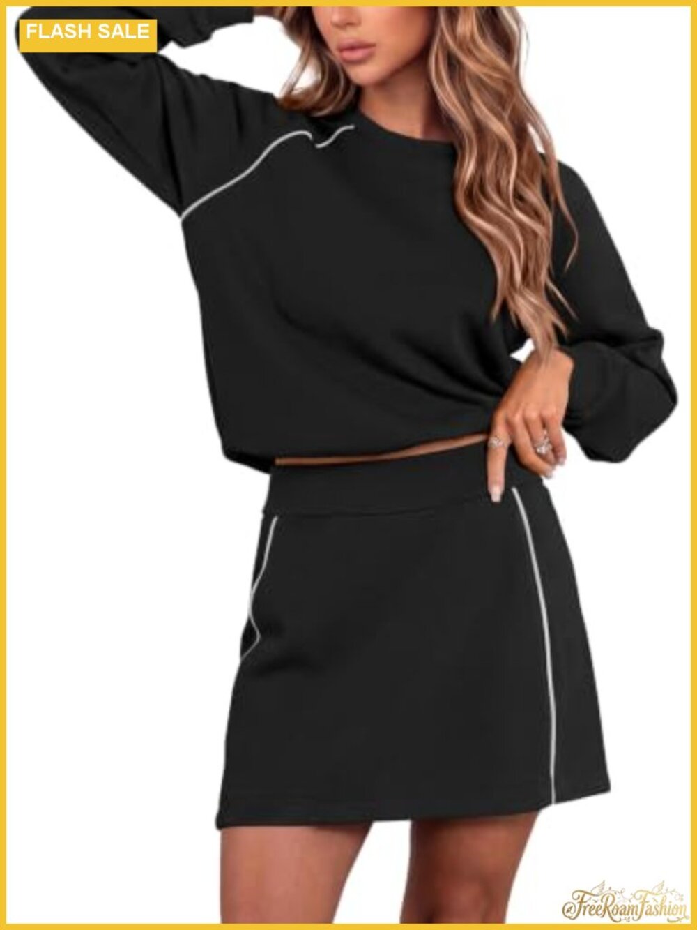Two Piece Skirt Sets for Women, Lounge & Activewear with Pockets
